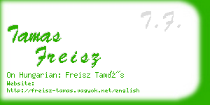 tamas freisz business card